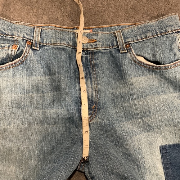 Levis Patchwork Bootcut Jorts - Picture 5 of 7